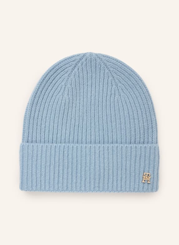 TOMMY HILFIGER Cashmere Hat LIGHT BLUE