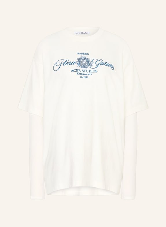 Acne Studios Longsleeve WEISS / DUNKELBLAU