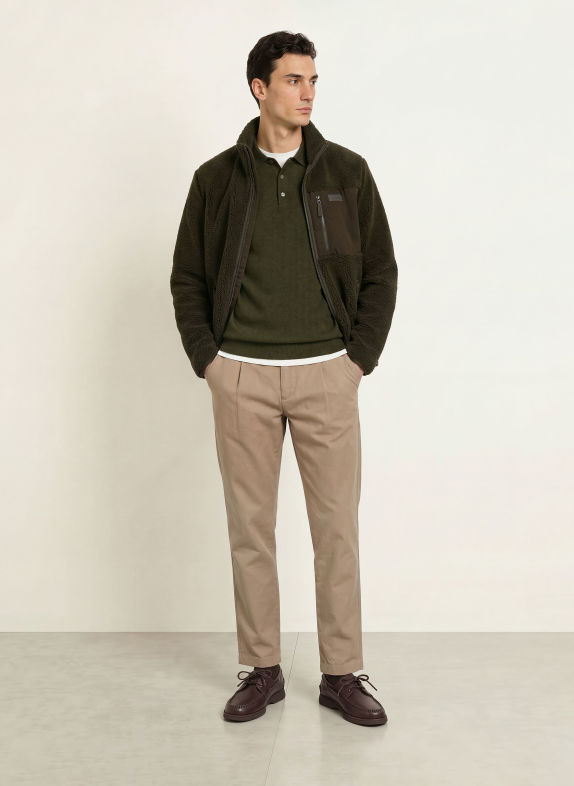 FYNCH-HATTON Polo en maille GROEN