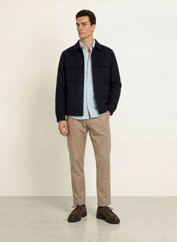 FYNCH-HATTON Overshirt DARK BLUE