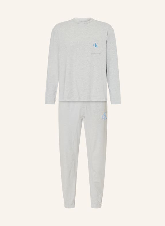 Calvin Klein Schlafanzug MONOGRAM GRAU