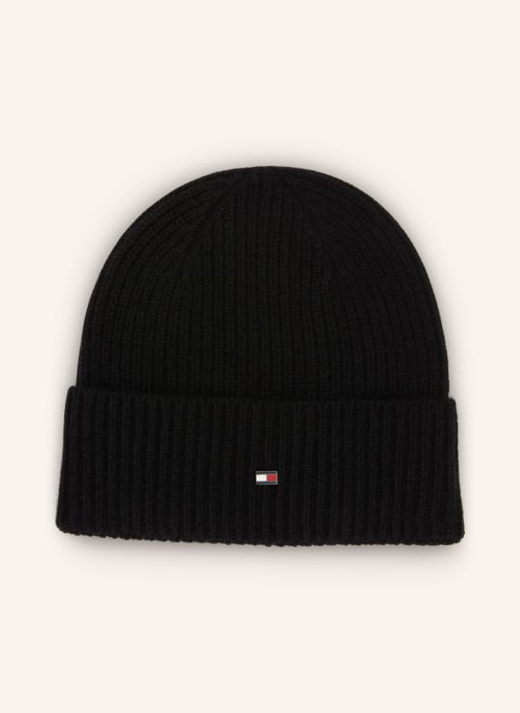 TOMMY HILFIGER Cashmere Hat BLACK
