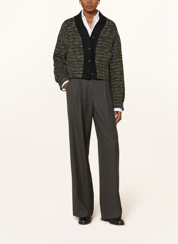 RIANI Blazer van bouclé met glittergaren OLIJF / ZILVER / ZWART