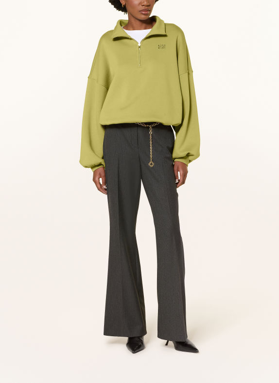 RIANI Half-zip sweatshirt LIGHT GREEN