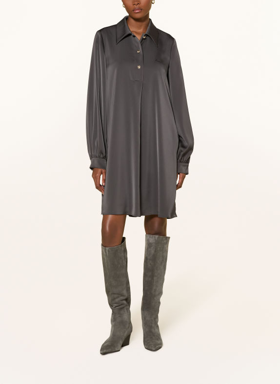 RIANI Satin dress GRAY