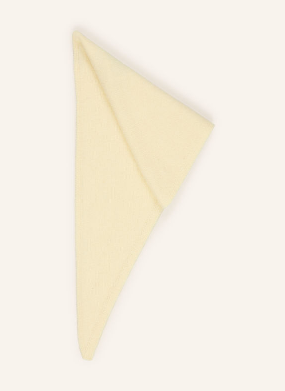 RIANI Triangular scarf with cashmere LIGHT YELLOW