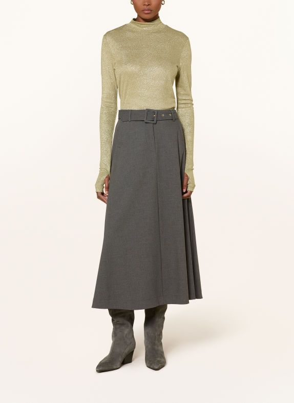RIANI Long-sleeve shirt with glitter yarn GOLD