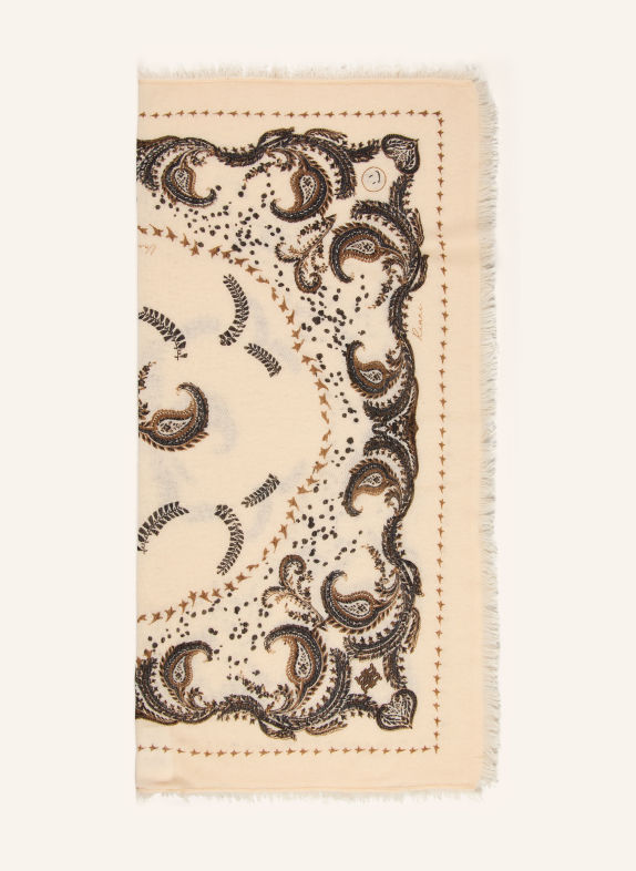 RIANI Scarf CREAM / BROWN / BLACK
