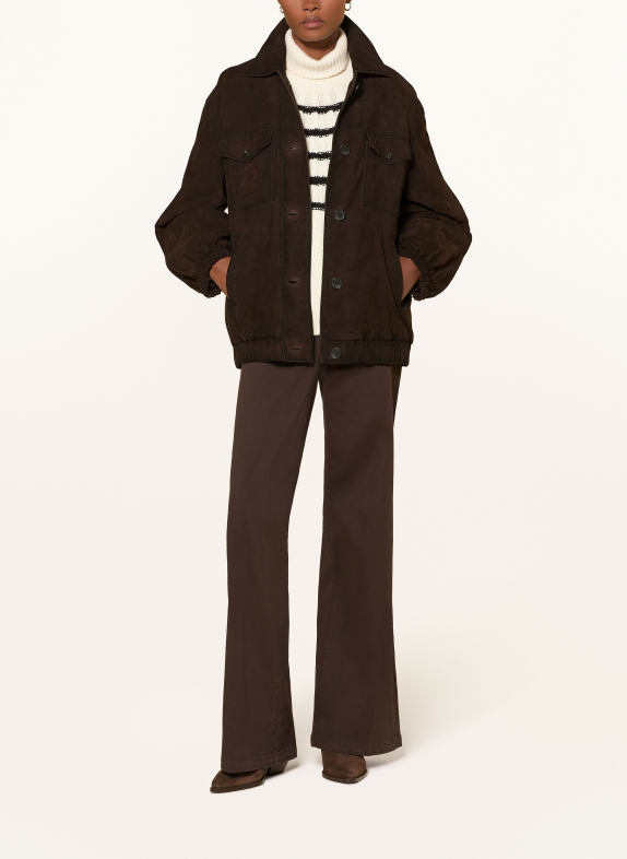 RIANI Lederjacke DUNKELBRAUN