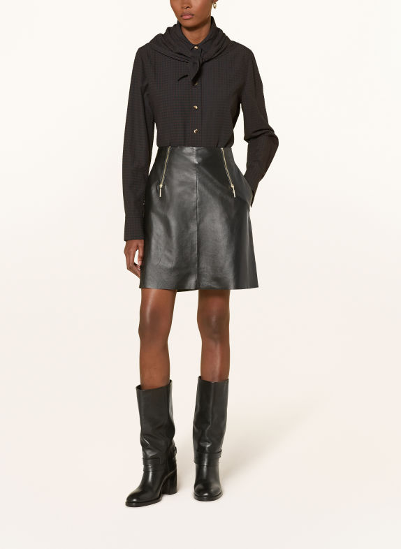 RIANI Hemdbluse BRAUN / DUNKELBLAU