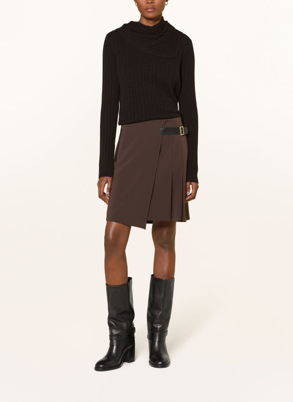 RIANI Pullover mit Merinowolle und Cashmere DUNKELBRAUN
