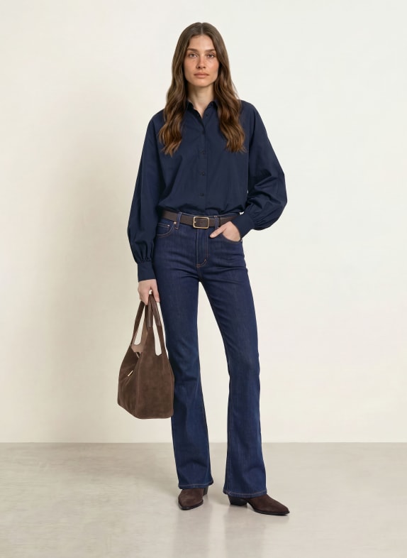 SoSUE Overhemdblouse ANTONIA DONKERBLAUW