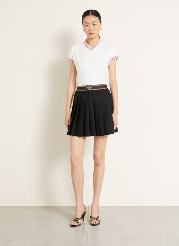 VERSACE Plooirok ZWART / BRUIN / WIT