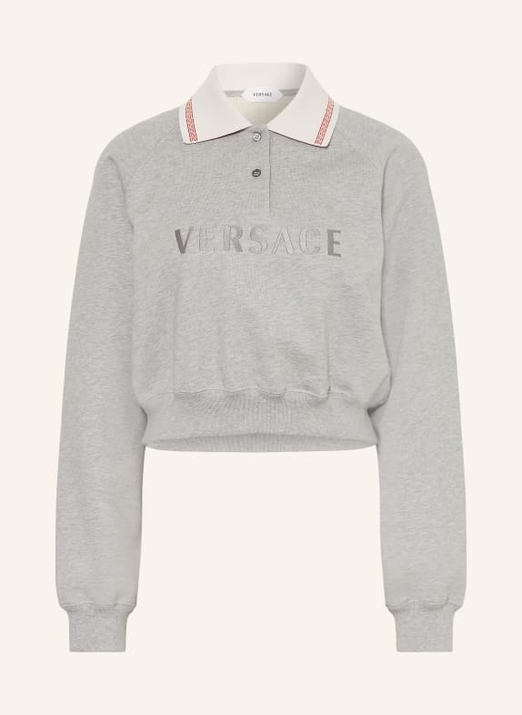VERSACE Sweatshirt GRIJS / ECRU / ROOD