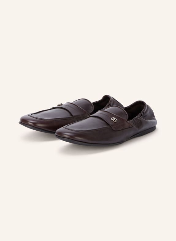 DOLCE & GABBANA Loafers DARK BROWN