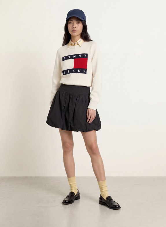 TOMMY JEANS Trui ECRU / ROOD / DONKERBLAUW