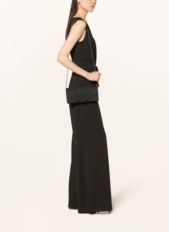 Vera Mont Clutch met glittergaren ZWART