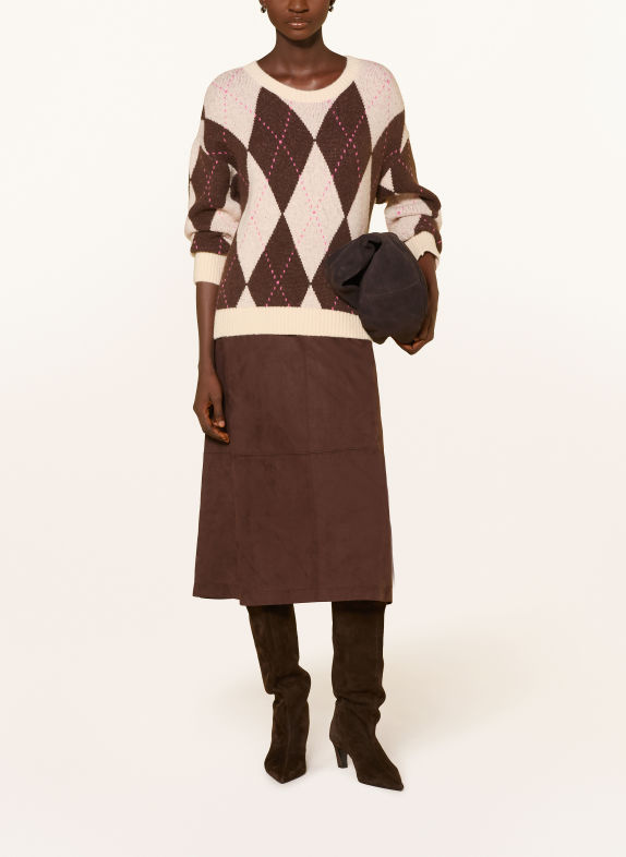 MILANO ITALY Trøjer MØRKEBRUN / ROSA / BEIGE