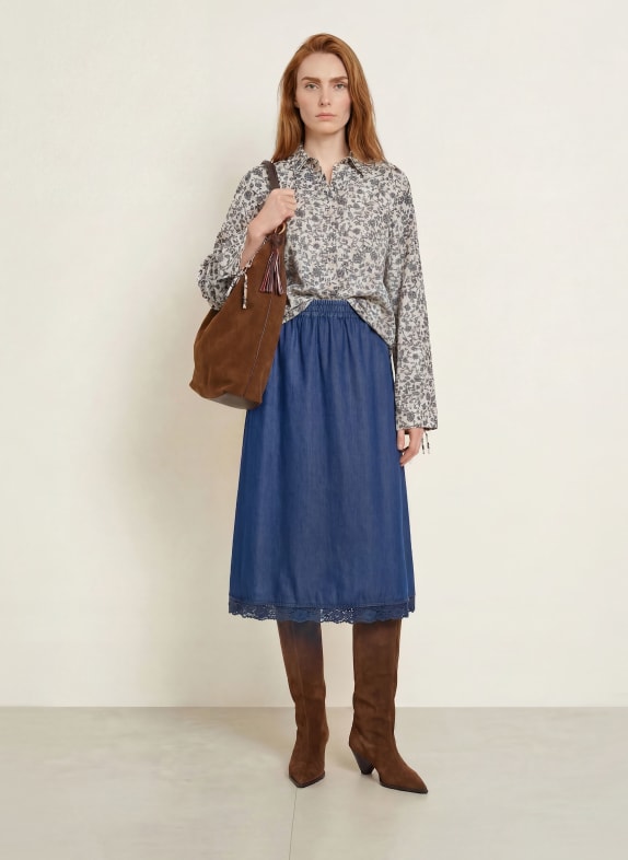 MILANO ITALY Overhemdblouse ECRU / ZWART