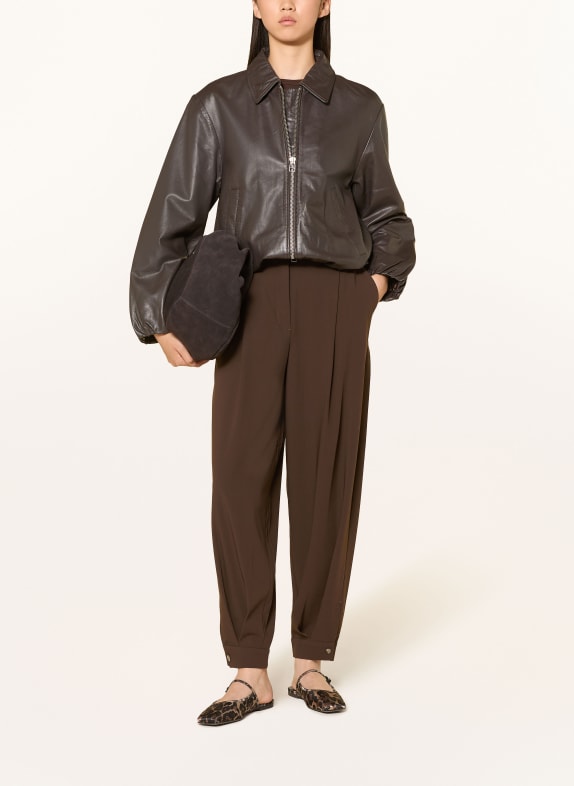 MAC Pantalon 7/8 BALLOON MARRON FONCÉ