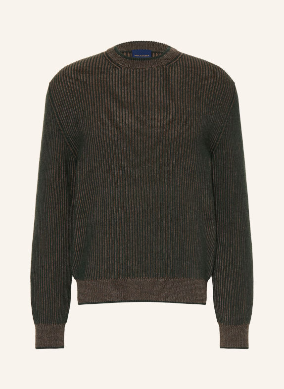 PAUL & SHARK Trui DONKERGROEN / BEIGE