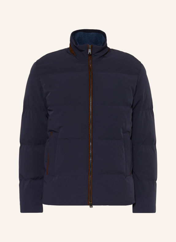 PAUL & SHARK Donsjas TYPHOON DONKERBLAUW / MARRON FONCÉ
