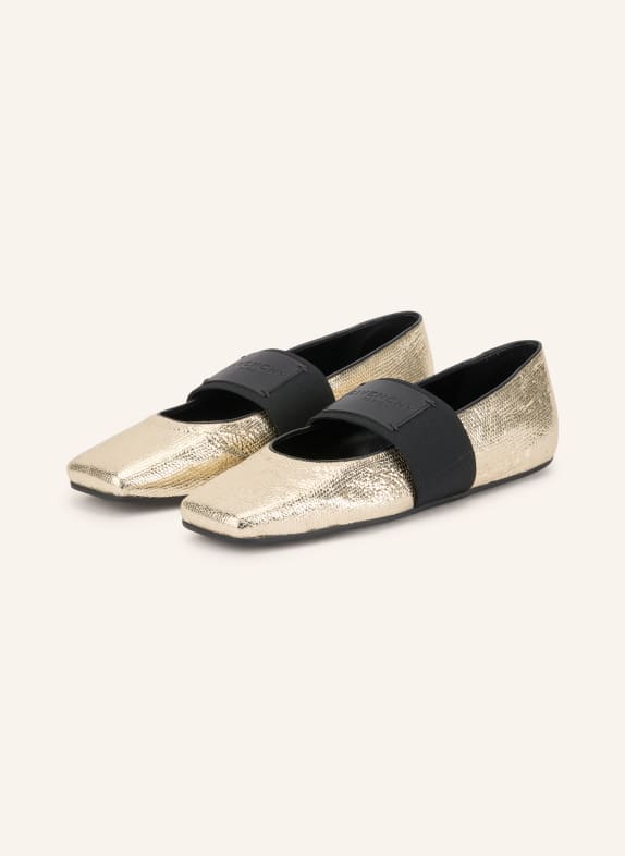 GIVENCHY Mary-Jane ballerinas GOLD / BLACK