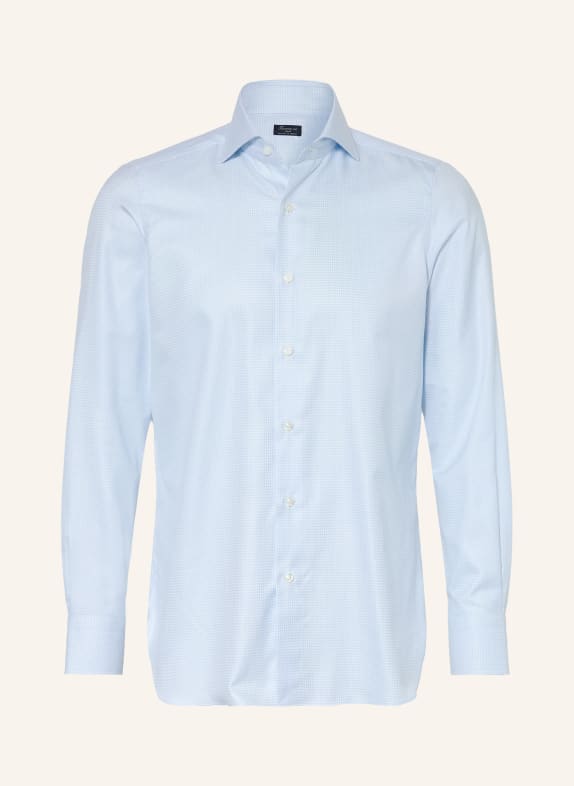 FINAMORE 1925 NAPOLI EDUARDO Regular Fit Shirt LIGHT BLUE / WHITE