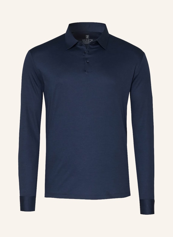 DESOTO Jersey-Poloshirt DUNKELBLAU