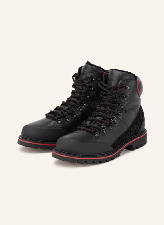 BOGNER HELSINKI S Lace-up boots BLACK / RED