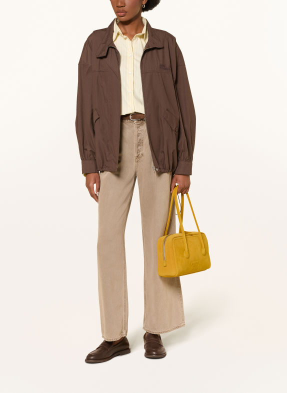 MARGE SHERWOOD Schoudertas SOFT BOSTON SMALL DONKERGEEL