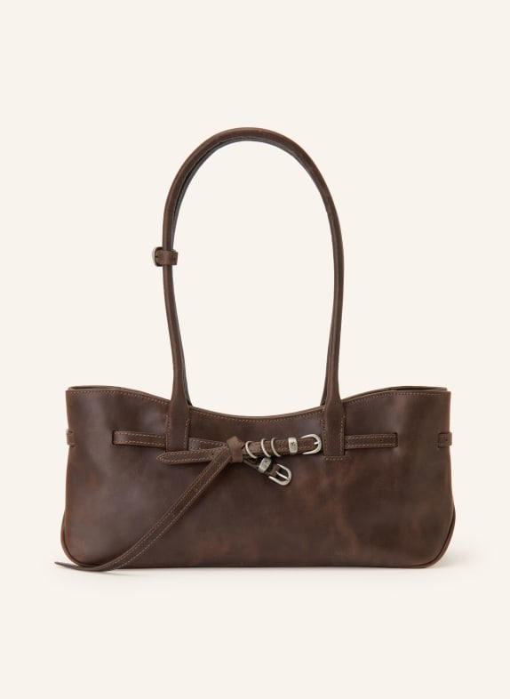 MARGE SHERWOOD Schultertasche GRANDMA USED SHOULDER BAG DUNKELBRAUN