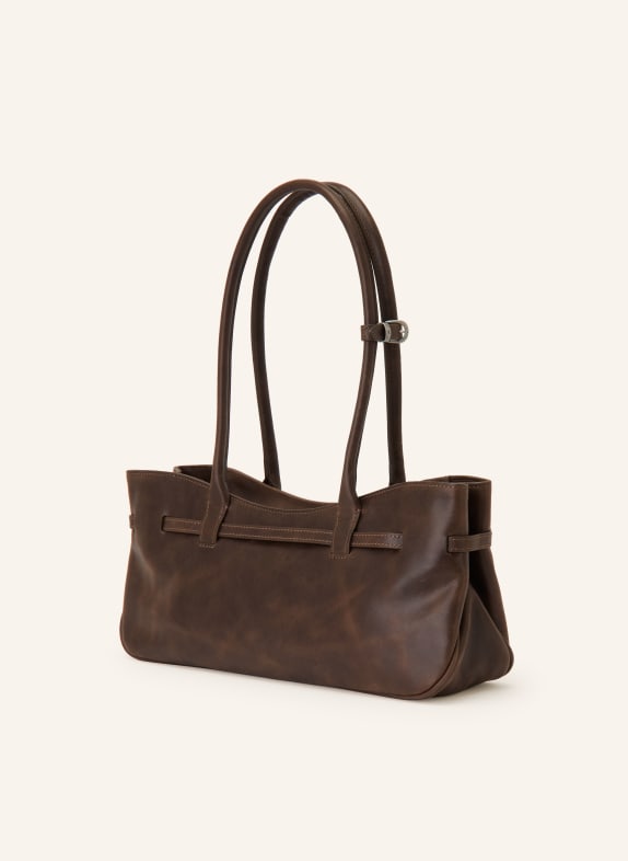 MARGE SHERWOOD Schoudertas GRANDMA USED SHOULDER BAG MARRON FONCÉ
