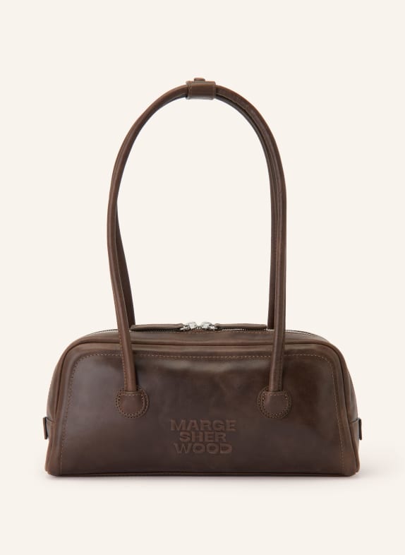 MARGE SHERWOOD Schultertasche SOFT BOSTON EW DUNKELBRAUN