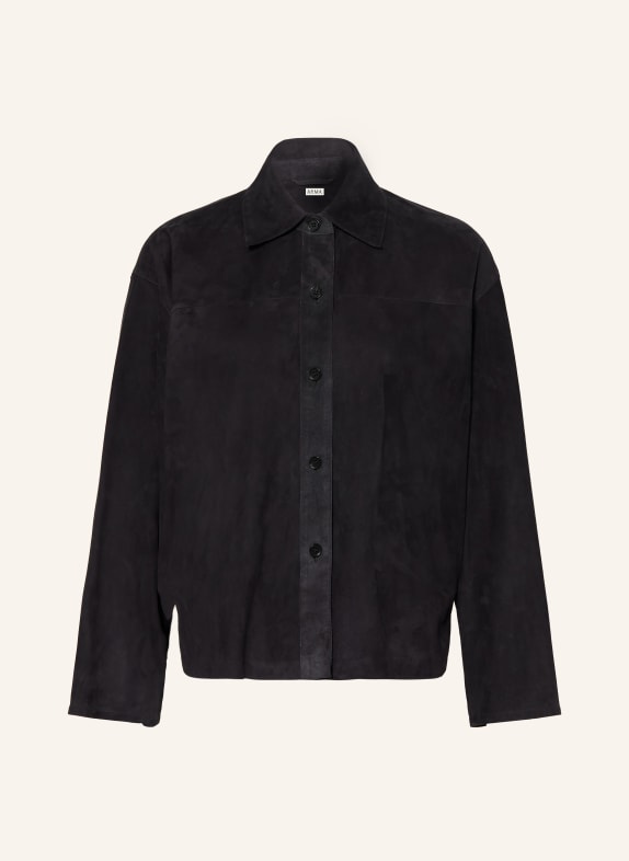 ARMA Leather jacket DARK BLUE