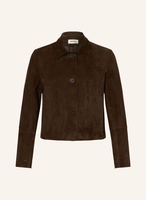 ARMA Leather jacket DARK BROWN