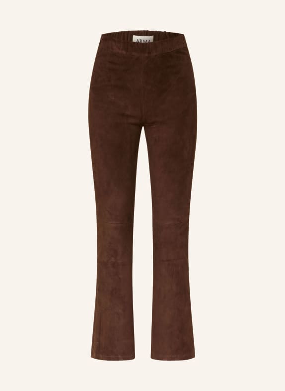 ARMA Leather pants DARK BROWN
