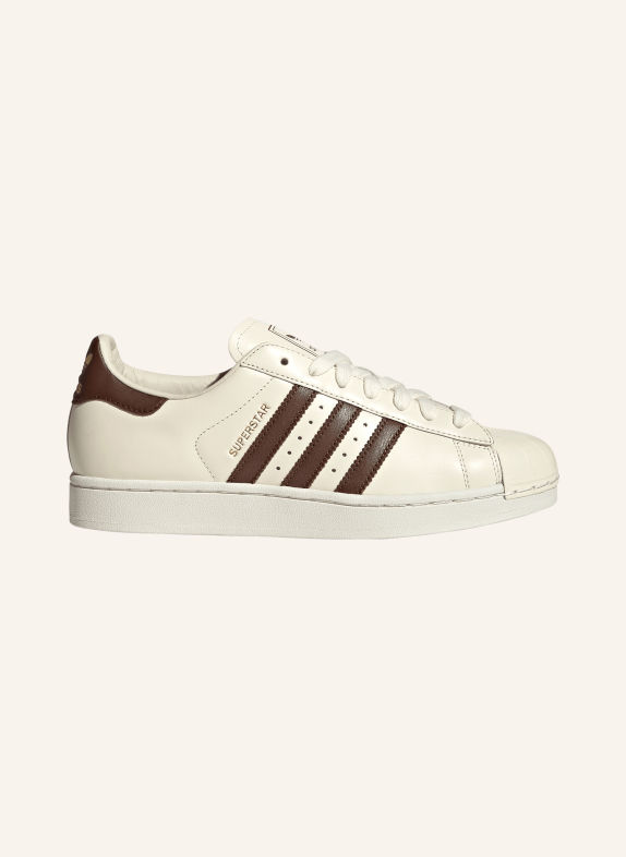 adidas Originals Sneakersy SUPERSTAR II KRÉMOVÁ / TMAVĚ HNĚDÁ