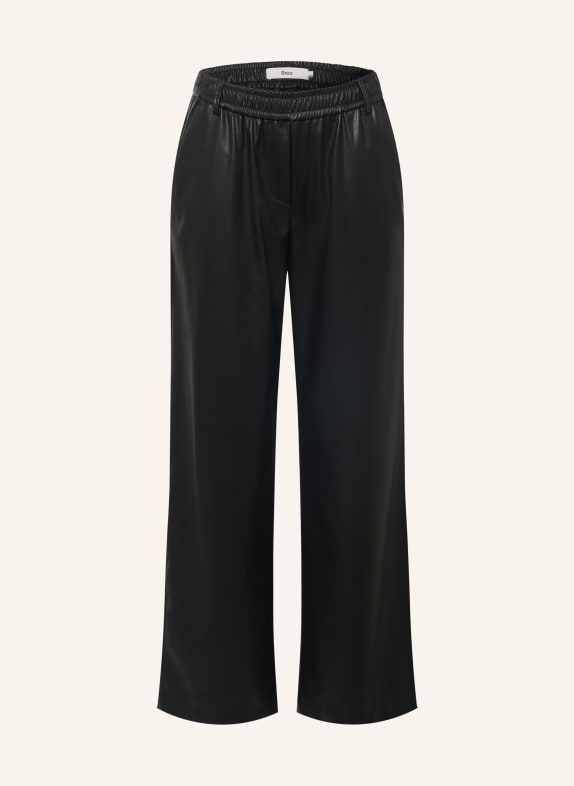 BRAX Culotte MAINE in Lederoptik SCHWARZ