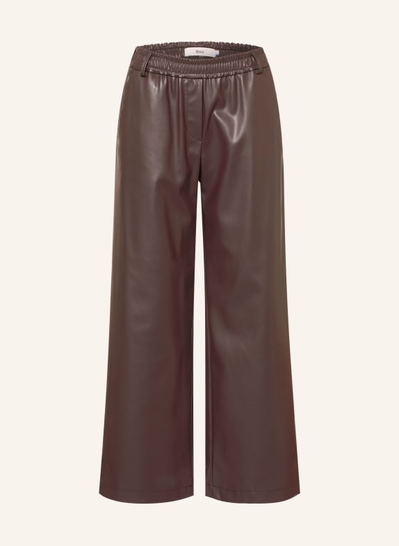 BRAX Culotte MAINE in Lederoptik DUNKELBRAUN