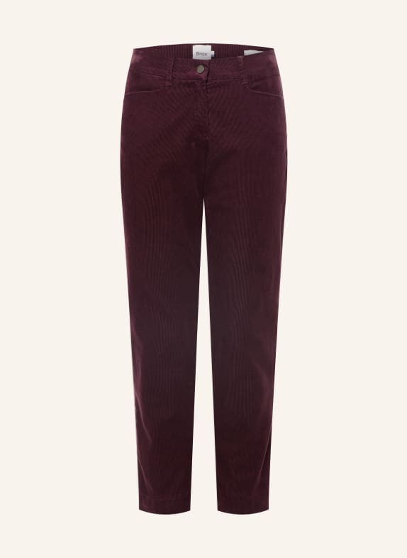 BRAX MARA Cord Pants DARK PURPLE