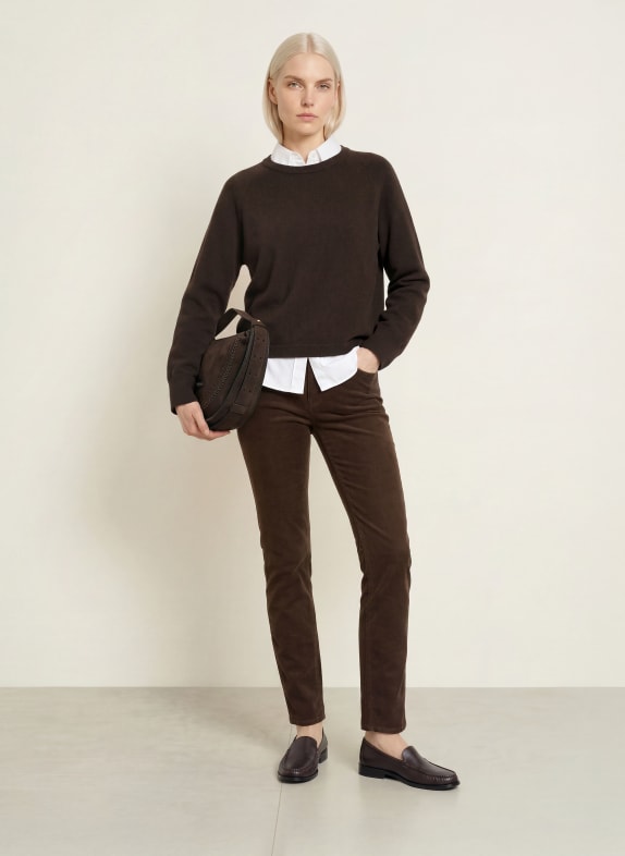 BRAX Cordbroek MARY MARRON FONCÉ