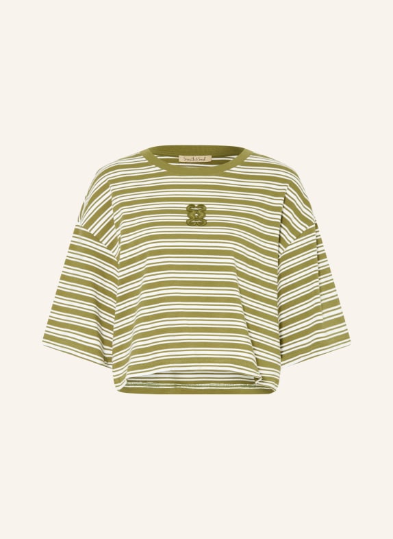 Smith & Soul T-shirt OLIVE / WHITE