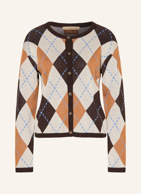 Smith & Soul Vest BRUIN / BEIGE / BLAUW
