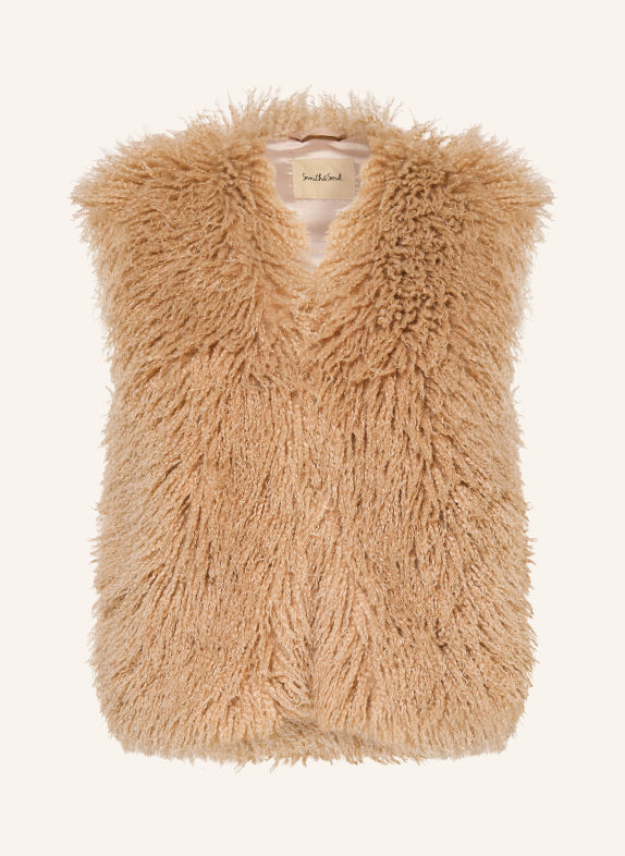 Smith & Soul Kunstfell-Weste BEIGE
