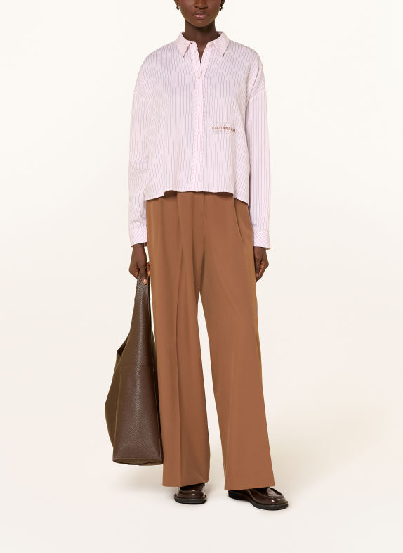 Smith & Soul Overhemdblouse ROZE / BRUIN / WIT