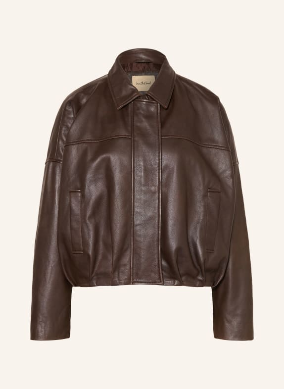 Smith & Soul Leather jacket DARK BROWN