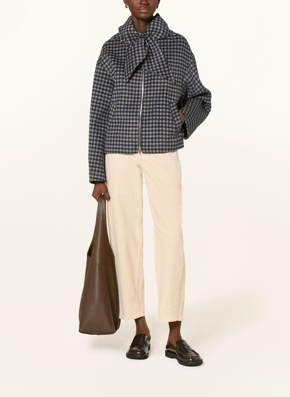 Smith & Soul Jas DONKERBLAUW / BEIGE / PETROL