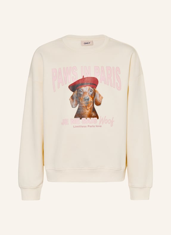 ONLY Sweatshirt CREAM / BROWN / PINK