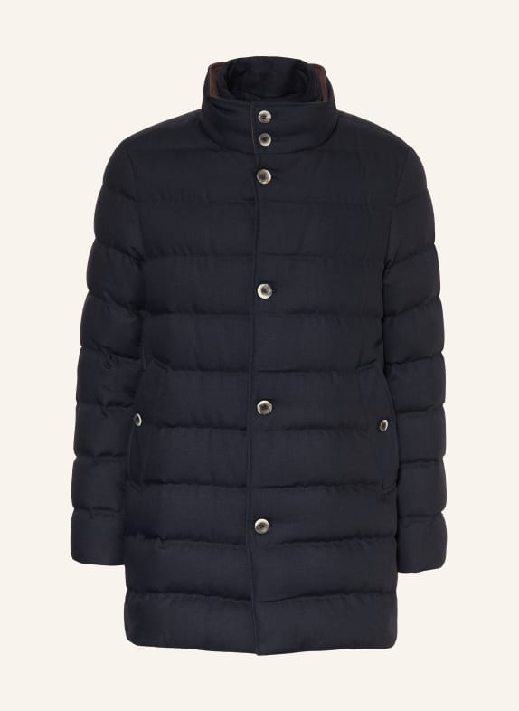HERNO Daunenjacke mit herausnehmbarer Blende DUNKELBLAU